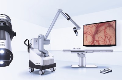 The Olympus ORBEYE®, a 4K-3D video microscope, will appear on ABC’s “Grey’s Anatomy” on Thursday, January 31, 2019. (PRNewsfoto/Olympus Medical Systems Group)