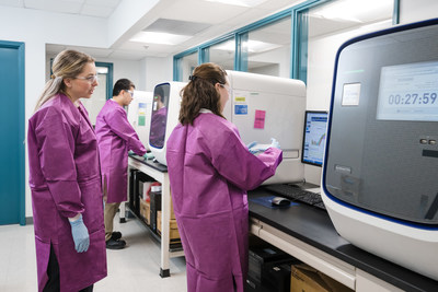 QPS analysts perform TaqMan analysis using the QuantStudio instruments in the Analysis Room of QPS’s expanded Gene and Sequence Analysis suite in Newark, Delaware. This analysis can be used to quantitate vector sequences, measure copies of mRNA drugs, or determine the relative levels of gene expression of downstream targets.