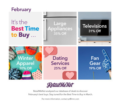 RetailMeNot's Best Things to Buy in February