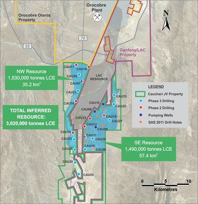 Figure 1: Location of CAU07 in the NW Sector (CNW Group/Advantage Lithium Corp)