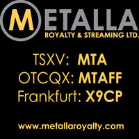 Metalla Royalty & Streaming Ltd. (CNW Group/Metalla Royalty and Streaming Ltd.)
