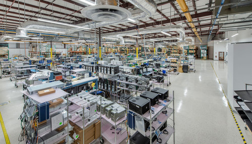 Contec Americas production floor. US-based manufacturing and integration facility in Melbourne, FL.