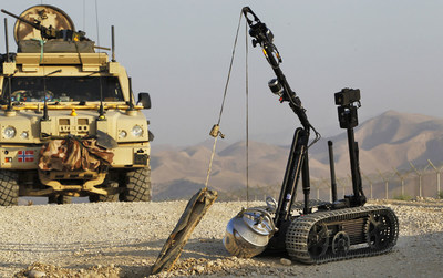 TALON Unmanned Tactical Land Robot supporting Military efforts in Afghanistan