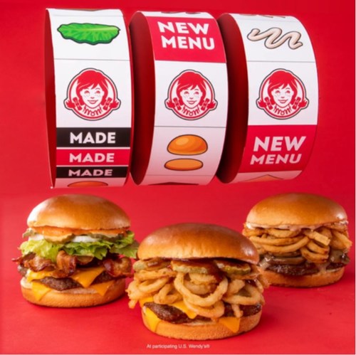 Wendy's new Made to Crave menu introduces a trio of cheeseburgers to the fresh, never frozen beef* family: S'Awesome Bacon Cheeseburger, Barbecue Cheeseburger and Peppercorn Mushroom Melt.