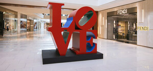 Iconic Robert Indiana LOVE Sculpture Debuts At Aventura Mall