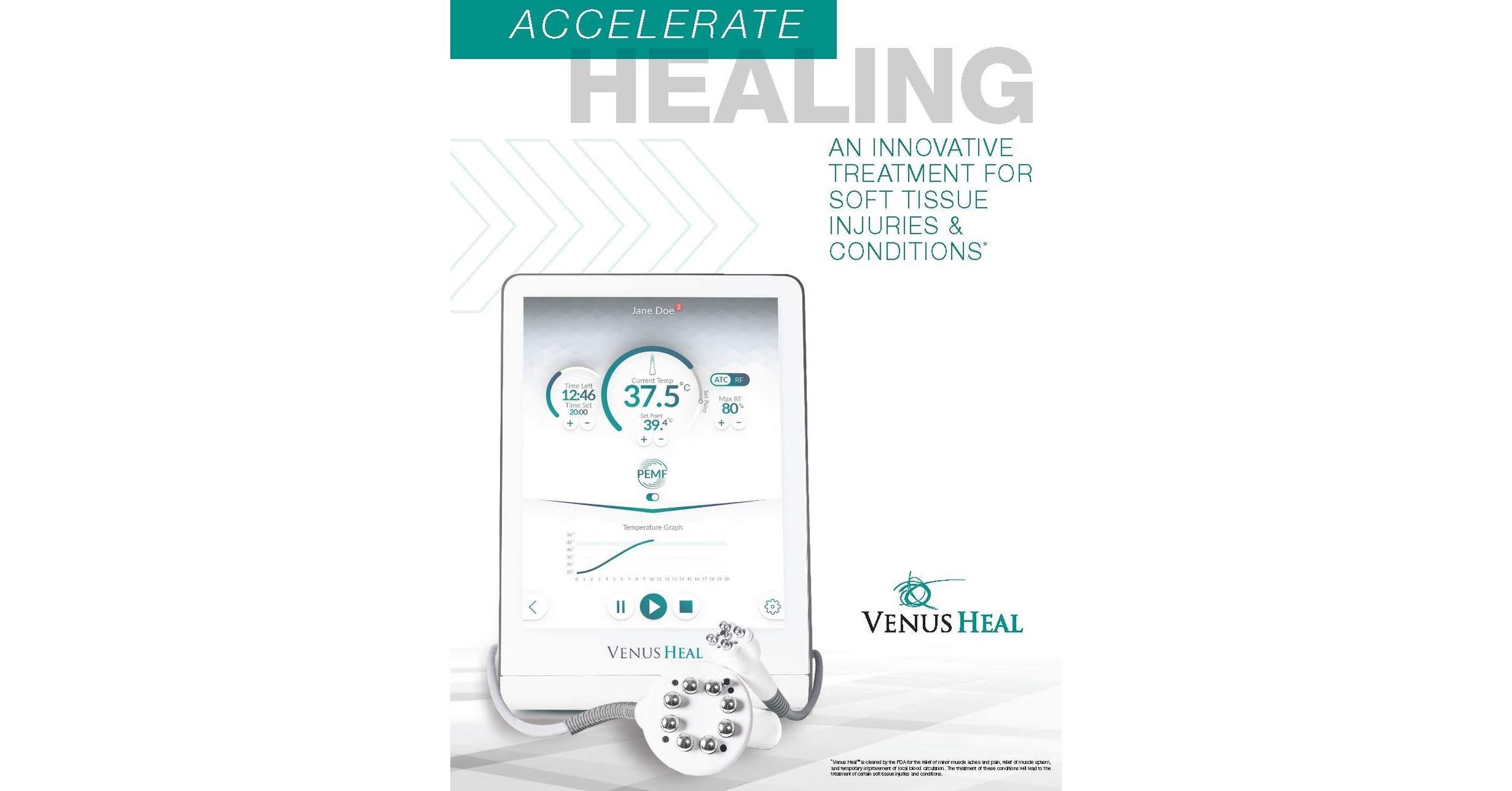 Venus Concept Launches Venus Heal™ An Innovative Treatment Modality