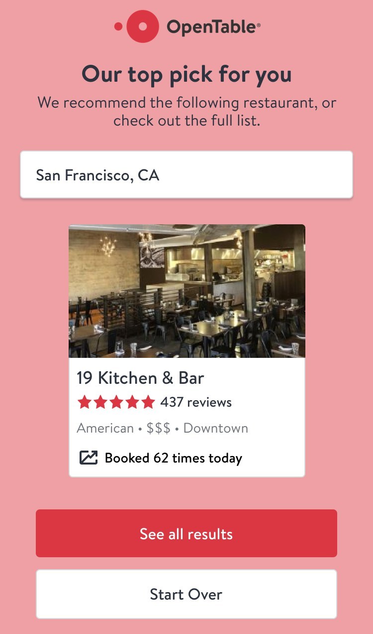 Opentable Settles What Do You Want To Eat Debate This
