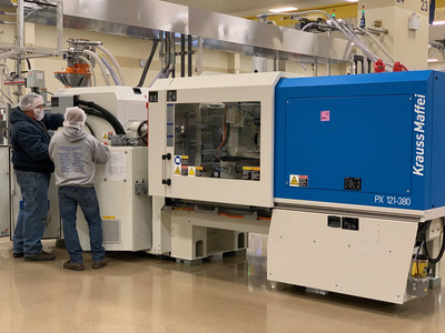Krauss Maffei PX 120 arrived at HTI Plastics