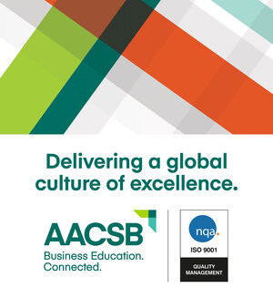 Sistema de gestão de qualidade de credenciamento da AACSB obtém o ISO 9001:2015
