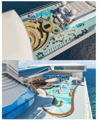 Rendering of The Reef onboard Caribbean Princess, scheduled to debut in June 2019.