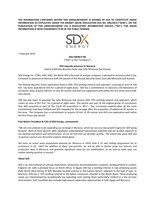 SDX Energy Inc - SDX expands presence in Morocco