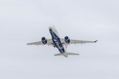 Pratt & Whitney celebrates with Airbus and Delta Air Lines the entry into service of the airline&rsquo;s A220 aircraft powered by Pratt & Whitney GTF&trade; engines.