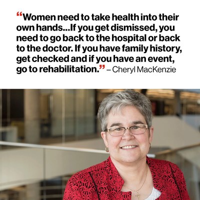Cheryl MacKenzie, experienced a heart attack and a stroke (CNW Group/Heart and Stroke Foundation)