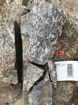 Figure 1 - channel sample which returned 1.56% Li2O over 1.20 metres (CNW Group/Rock Tech Lithium Inc.)