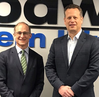 Steven C. Preston, president and CEO of Goodwill Industries International with Ben Bernsten, president of Goodwill Industries of Northern Illinois