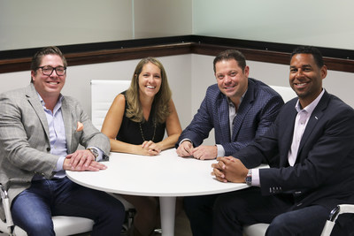 Costello Real Estate & Investments is excited to announce, Two new Owner/Partners Ruvell Martin & Keith Sandman. (Left to Right) Keith Sandman (Owner/Partner) , Natalie Costello (Owner/BIC), John Costello (Owner/CEO), & Ruvell Martin (Owner/Partner).