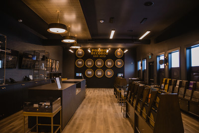 Prairie Records Interior, a unique cannabis retail experience now open in Warman, Saskatchewan (CNW Group/Westleaf Inc.)