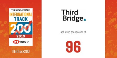 Third Bridge ranked among the top half of British private companies by international sales