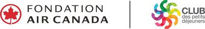 Logos : Fondation Air Canada | Club des petits djeuners (Groupe CNW/Club des petits djeuners)