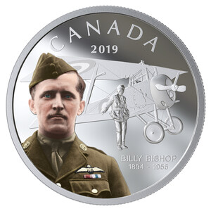 Une nouvelle pièce en argent rendant hommage à l'as de l'aviation Billy Bishop parmi les produits lancés par la Monnaie royale canadienne en février