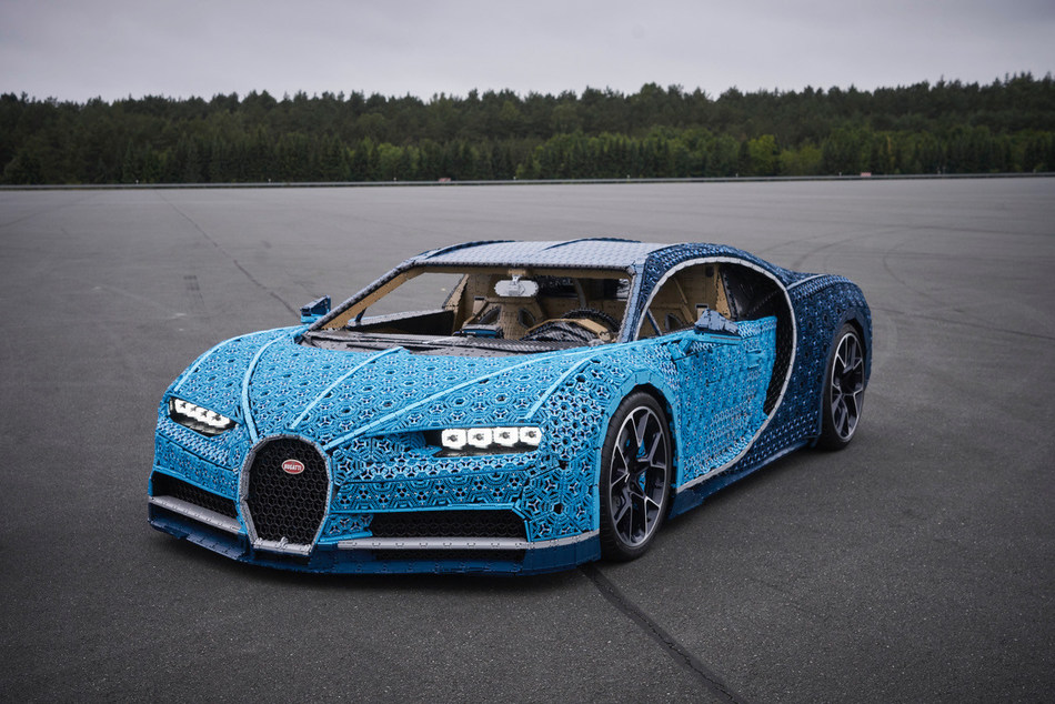 First-Ever LIFE-SIZE LEGO® Technic Bugatti Chiron Makes its North