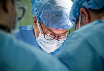 Dr. Ernesto Molmenti, Director of Adult and Pediatric Kidney Transplantation at Northwell Health, pictured here, performs a kidney transplant.