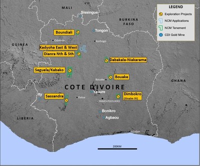 Figure 1: West African Regional Exploration Portfolio (CNW Group/Roxgold Inc.)