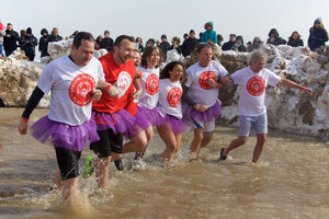 Law Enforcement Torch Run 20th Anniversary Polar Plunge Season Kicks Off In Lake Michigan 2/15