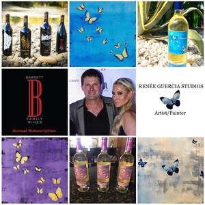 Barrett Family Wines and Renée Guercia Studios Want to Put a Little Romance Into Your Lives With Wine and Art This Valentine's Day