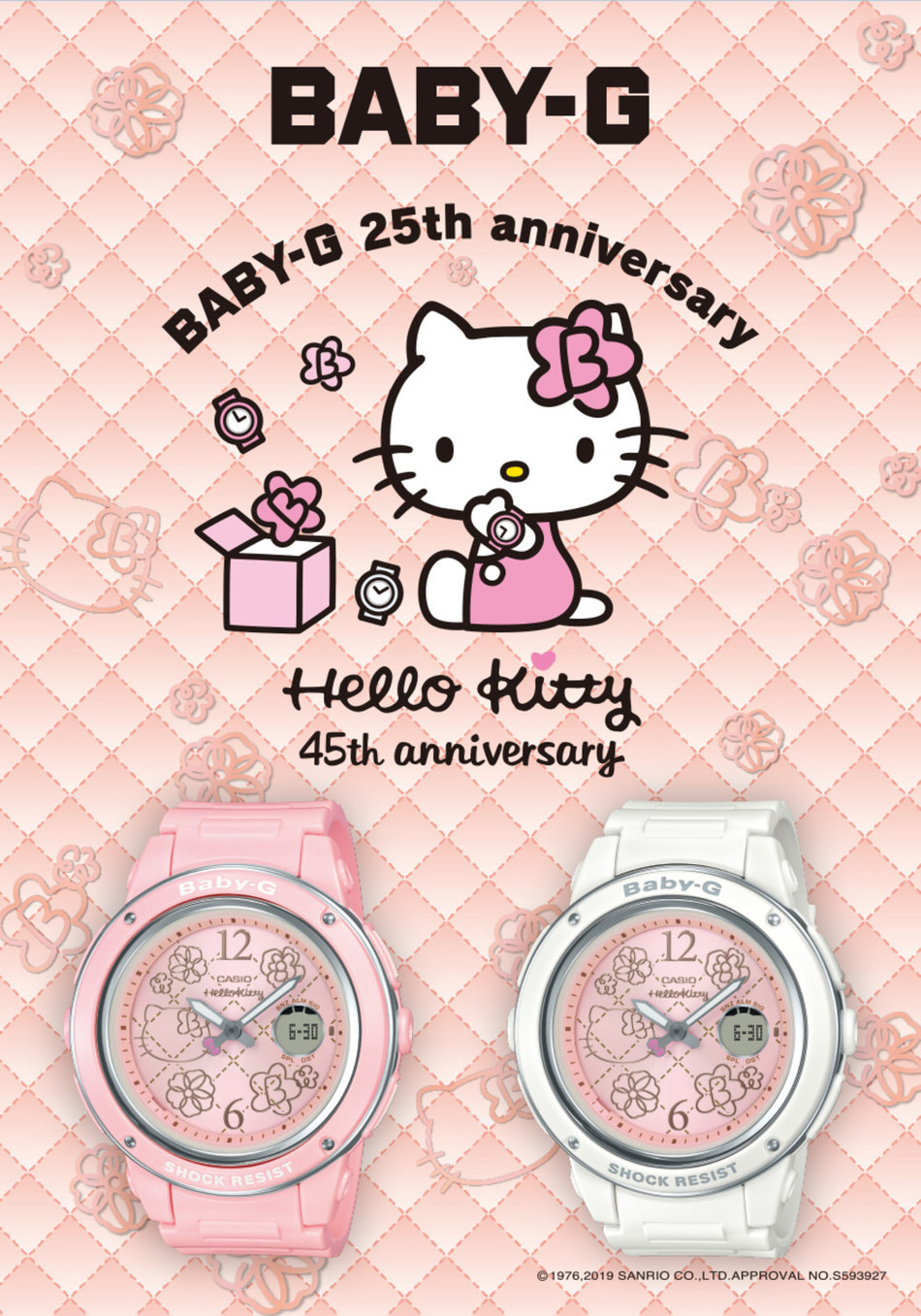 BGA150KT-4B (pink pastel) and BGA150KT-7B (white)