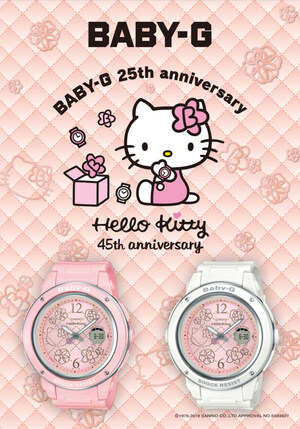 Casio G-SHOCK Celebrates BABY-G's 25th Anniversary with New Collection Released with Hello Kitty