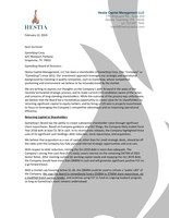 Hestia Capital Urges GameStop (GME) Board of Directors to Launch Meaningful Capital Distribution Program