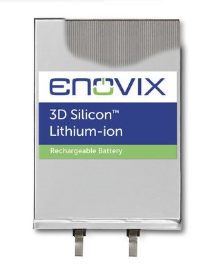 Enovix 3D Silicon™ Lithium-ion Battery Cutaway View Enovix 3D Silicon™ Lithium-ion Battery Cutaway View