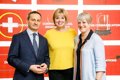Pictured L to R from Finn Partners: Robert Kelsey, Managing Partner, Financial Services, EMEA; Alicia Young, Founding Managing Partner; Chantal Bowman-Boyles, Managing Partner, EMEA.
