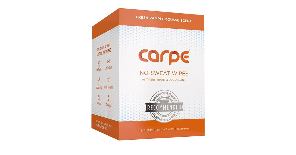 Carpe's New Antiperspirant Wipe to Deliver Portable Relief From