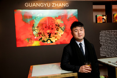 Artist Guang-Yu Zhang unveiled vibrant artwork at Hennessy's 