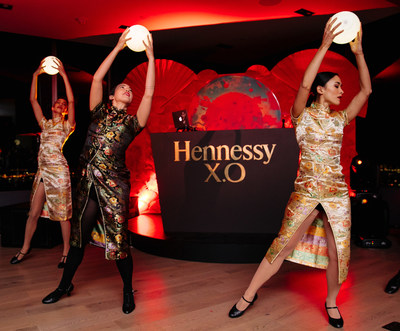 A pop-up dance performance by Hong-Kong based IAM CONCEPTS, invoked traditional Chinese elements at Hennessy’s “East Meets West” inspired Lunar New Year celebration on February 13, 2019 at The Bay Room in New York City. A celebration of the blending of two cultures, two traditions and savoir-faire, the evening paid tribute to Hennessy’s rich history and long-standing relationship with Asian and Asian American communities across the globe.