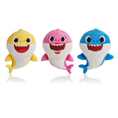 WowWee's Pinkfong Baby Shark plush song dolls, the worldwide hit sensation available now!