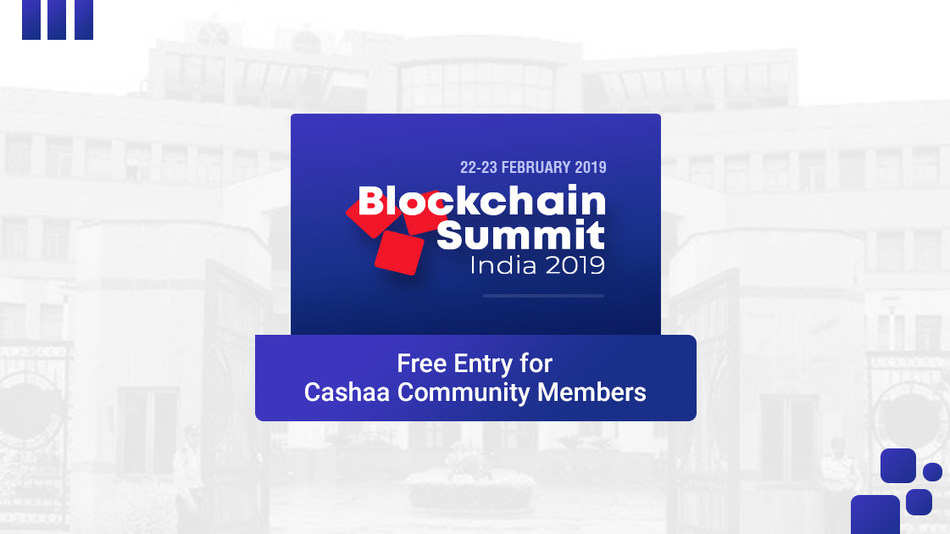 Blockchain Summit India (PRNewsfoto/Cashaa)