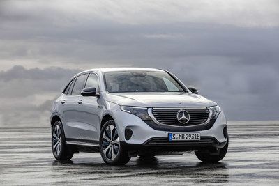 The first fully-electric vehicle from Mercedes-Benz, the EQC SUV, will make its Canadian Premiere at the Canadian International AutoShow (CIAS). The vehicle is the forerunner for the Mercedes-Benz brand for e-mobility, EQ. It will be on display at CIAS from February 15-24 at the Metro Toronto Convention Centre. (CNW Group/Mercedes-Benz Canada Inc.)