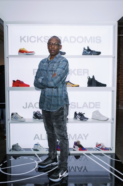 Sneakerhead Jacques Slade in Charlotte to celebrate the All-Star Drop.