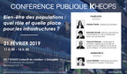 Invitation aux médias - Conférence publique KHEOPS « Bien-être des populations : quel rôle et quelle place pour les infrastructures ? »