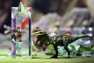 Mattel, Inc. made headlines today as Jurassic World™ Dinosaur action figures received the highly coveted Toy of the Year (T.O.T.Y.) award in the Action Figure category.