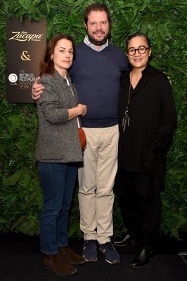 Laura Lazzaroni, Marco Bolasco and Kylie Kwong attend the official Ron Zacapa rum opening event of The World Restaurant Awards 2019 at Malro on February 17th, 2019 in Paris, France. The exclusive event is ahead of the inaugural edition of The World Restaurant Awards being held at the Palais Brongniart on February 18th. (Photo by David M. Benett/Dave Benett/Getty Images for Zacapa Rum)
