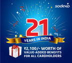 Sodexo Offers Value-added Benefits Worth Rs. 2,100 to its Meal and Gift Cardholders to Celebrate 21 Years in India
