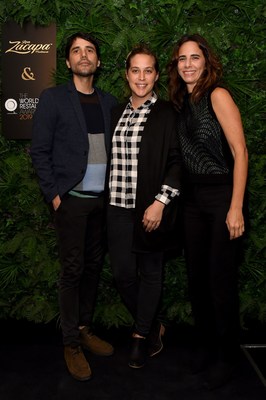(L-R) Virgilo Martinez, Pia Leon and Milena Martinez attend the official Ron Zacapa rum opening event of The World Restaurant Awards 2019 at Malro on February 17th, 2019 in Paris, France. The exclusive event is ahead of the inaugural edition of The World Restaurant Awards being held at the Palais Brongniart on February 18th. (Photo by David M. Benett/Dave Benett/Getty Images for Zacapa Rum)