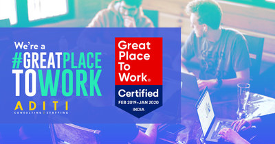 Aditi Named One of the Best Workplaces in 2019 by Great Place to Work® Institute