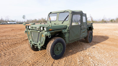 The M1161 ITV Growler is a 4x4 “jeep-style” vehicle with a Navistar 2.8L diesel, 132-horsepower engine. Used by the U.S. Marine Corps as a utility, scout, or fast-attack vehicle. (CNW Group/GovPlanet)