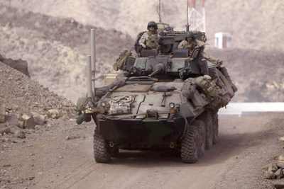 U.S. Marine Corps Light Armored Vehicle (LAV). DoD photo. U.S. Marine Corps Light Armored Vehicle (LAV). DoD photo.