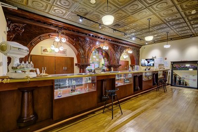 This 5,200 square foot CFC-built cannabis dispensary in Morris, Illinois evokes old world charm, including a bar from the 1893 Chicago World's Fair.